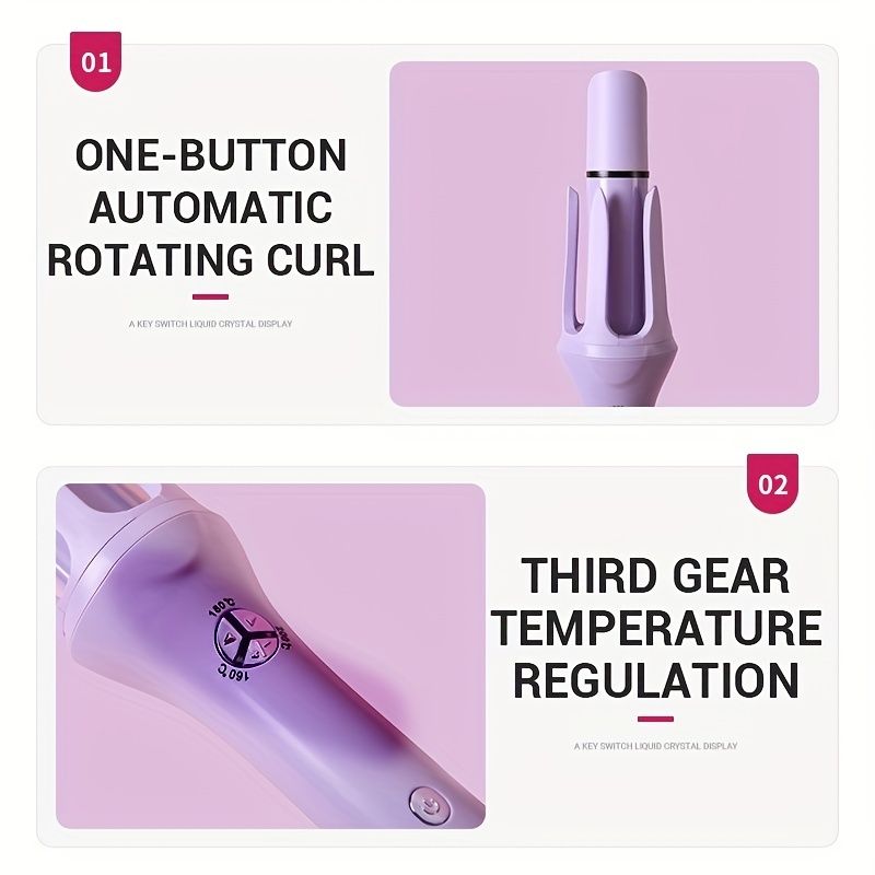 Korean Style Automatic Curling Iron - 32mm Big Wave Hair Iron with Water Ripple Technology for Smooth and Long-Lasting Curls - Renee Lane Company