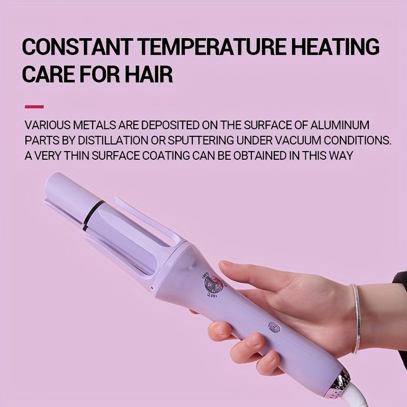 Korean Style Automatic Curling Iron - 32mm Big Wave Hair Iron with Water Ripple Technology for Smooth and Long-Lasting Curls - Renee Lane Company