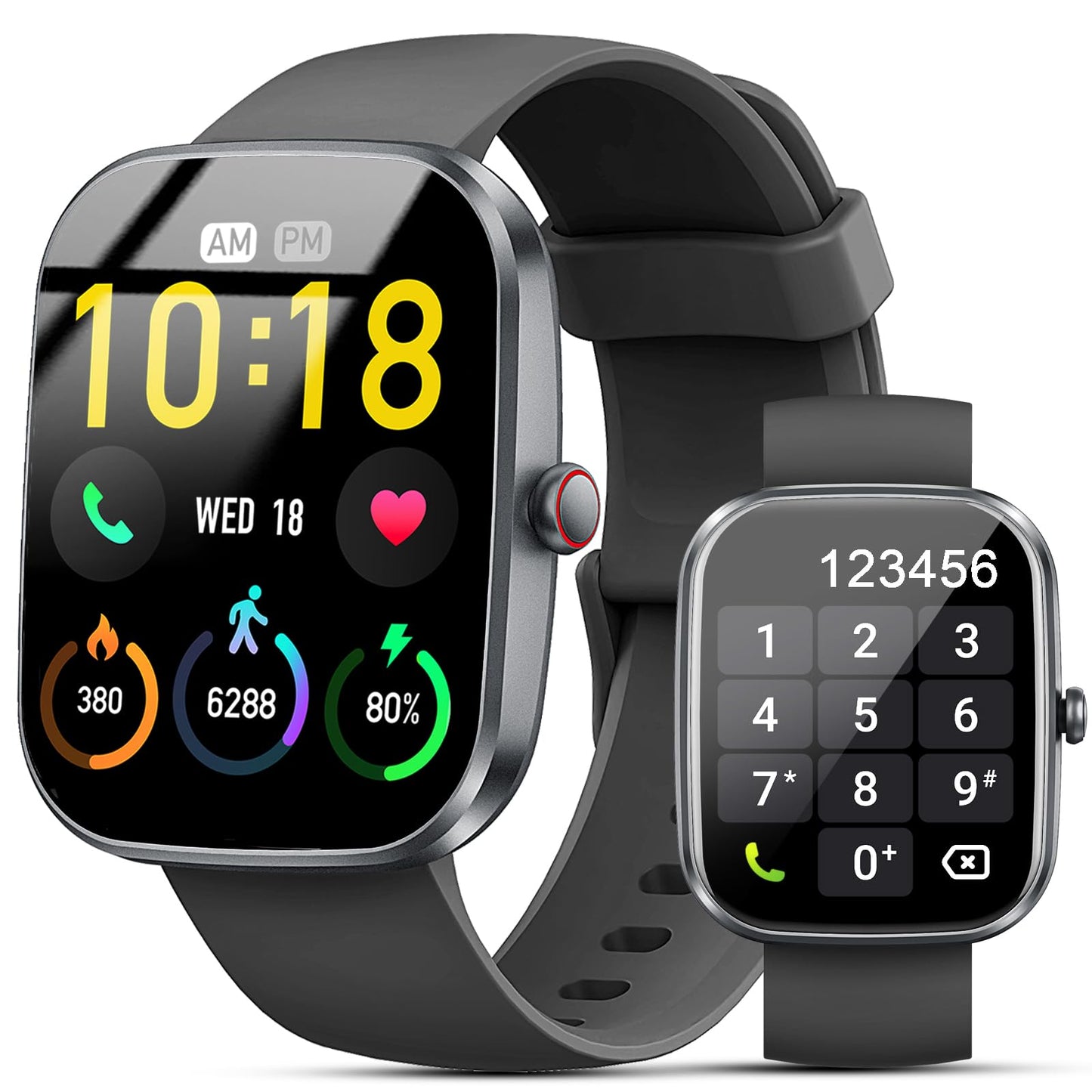 Kuizil Smart Watch 1.91" HD Smartwatch for Men Women (Answer/Make Call) Fitness Tracker with 100+ Sport Modes IP68 Waterproof Heart Rate/Sleep Monitor Pedometer Activity Tracker for Android iOS - Renee Lane Company