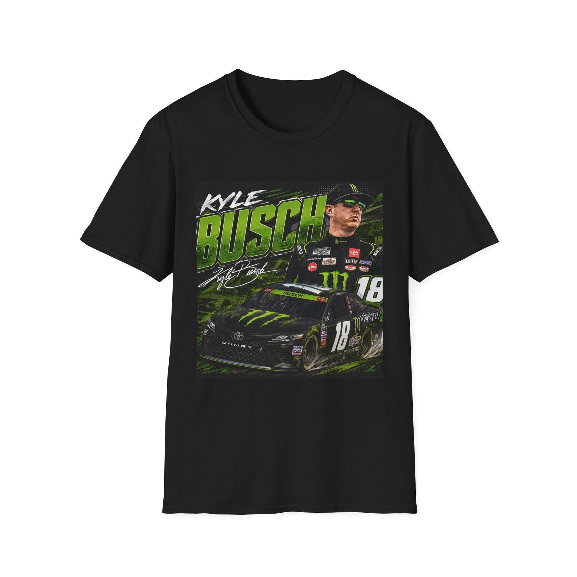 Kyle Busch Racing Graphic T-Shirt | NASCAR Driver Helmet Car Design - Renee Lane Company