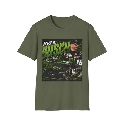 Kyle Busch Racing Graphic T-Shirt | NASCAR Driver Helmet Car Design - Renee Lane Company