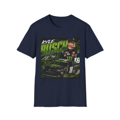 Kyle Busch Racing Graphic T-Shirt | NASCAR Driver Helmet Car Design - Renee Lane Company