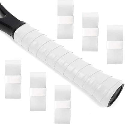 L LK SPORTS Tennis Racket Grip Tape 6 Pack Precut Anti Slip Tennis Grip Tape Absorbent Dry Feel Tennis Grips Overgrip for Tennis Pickleball White - Renee Lane Company