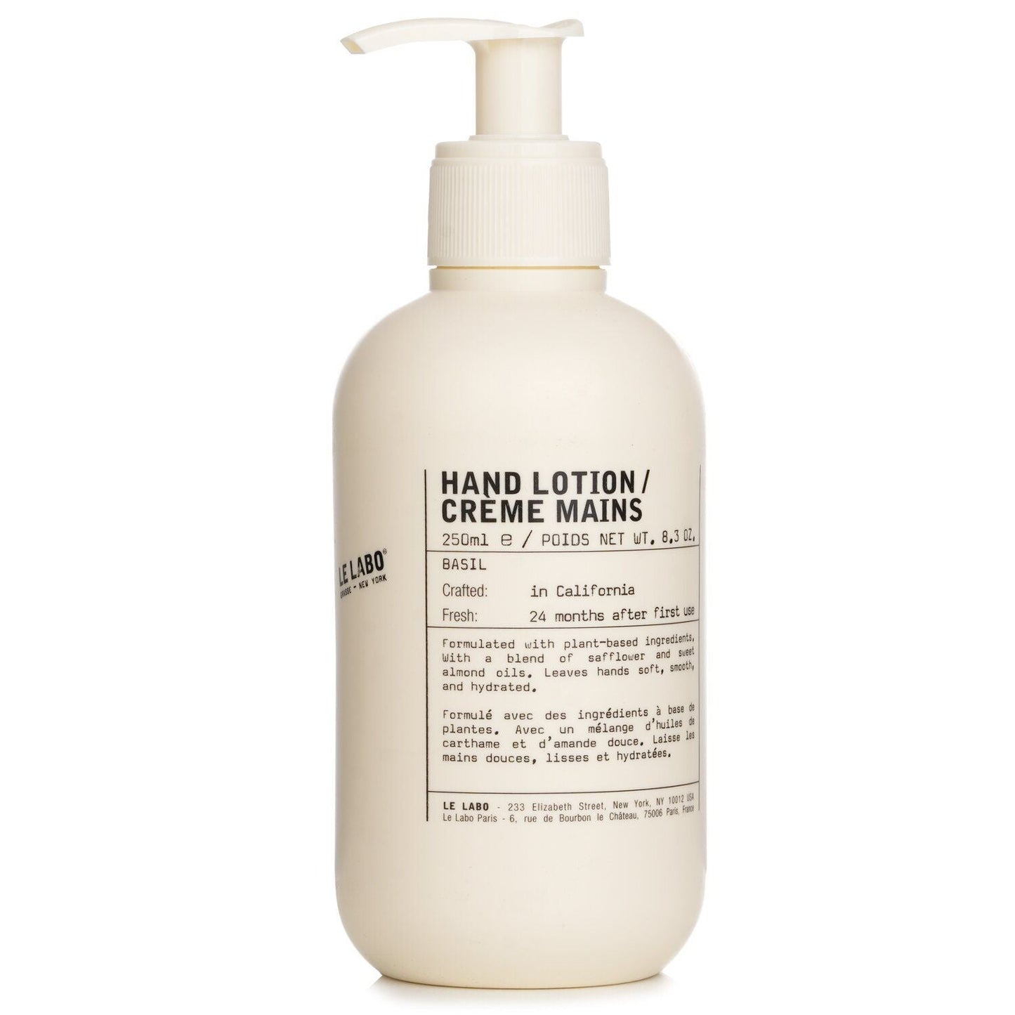 LE LABO - Basil Hand Lotion 117476 250ml/8.3oz - Renee Lane Company
