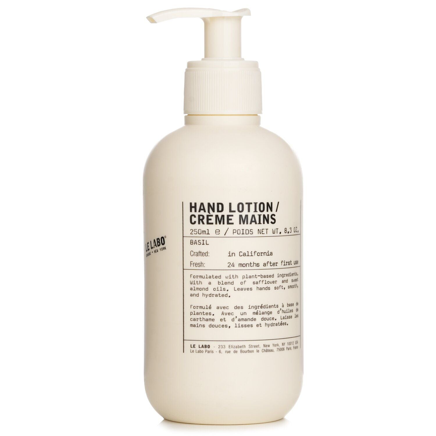 LE LABO - Basil Hand Lotion 117476 250ml/8.3oz - Renee Lane Company