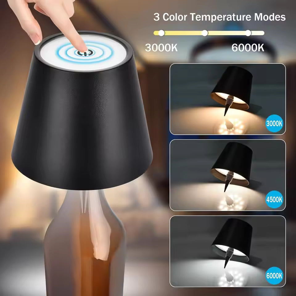 LED Bottle Table Lamp - Renee Lane Company