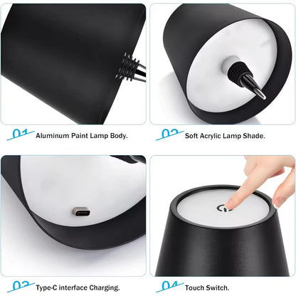 LED Bottle Table Lamp - Renee Lane Company