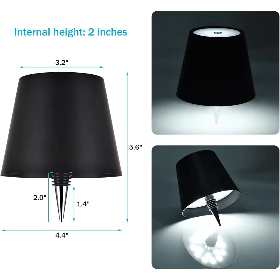 LED Bottle Table Lamp - Renee Lane Company