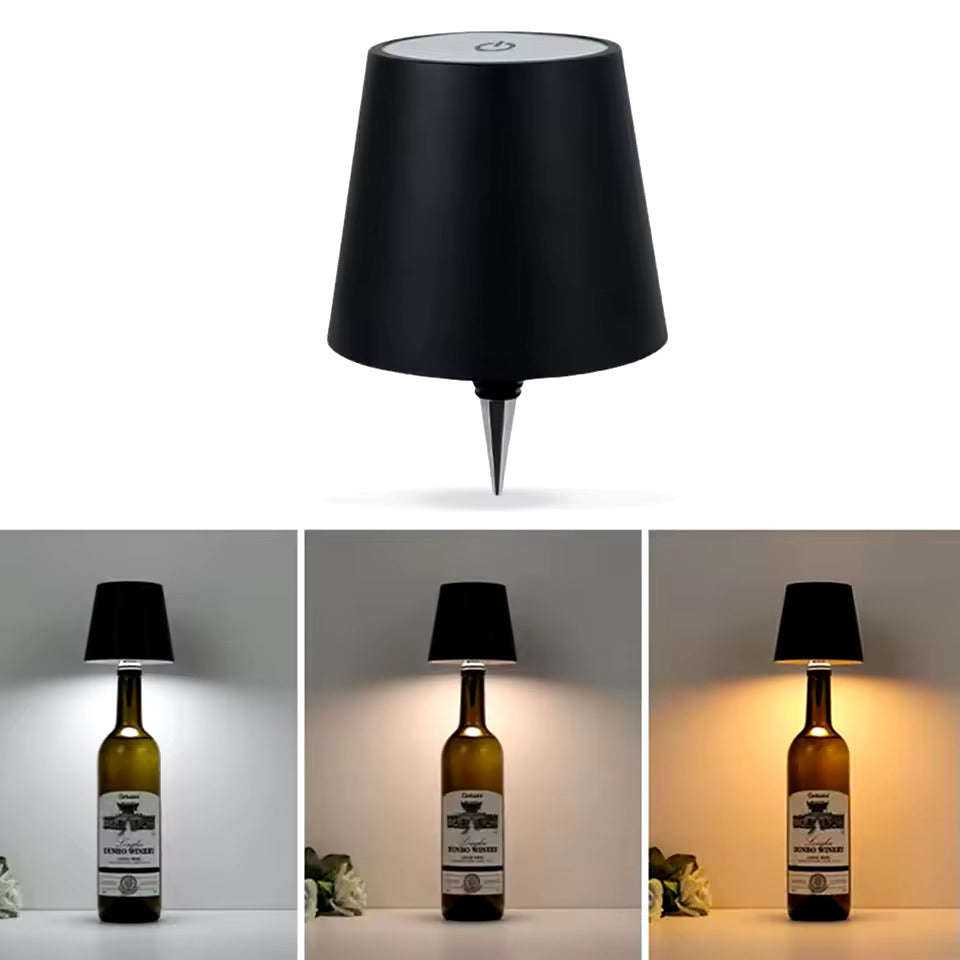 LED Bottle Table Lamp - Renee Lane Company