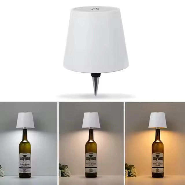 LED Bottle Table Lamp - Renee Lane Company