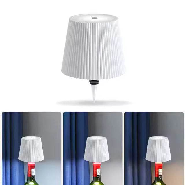 LED Bottle Table Lamp - Renee Lane Company