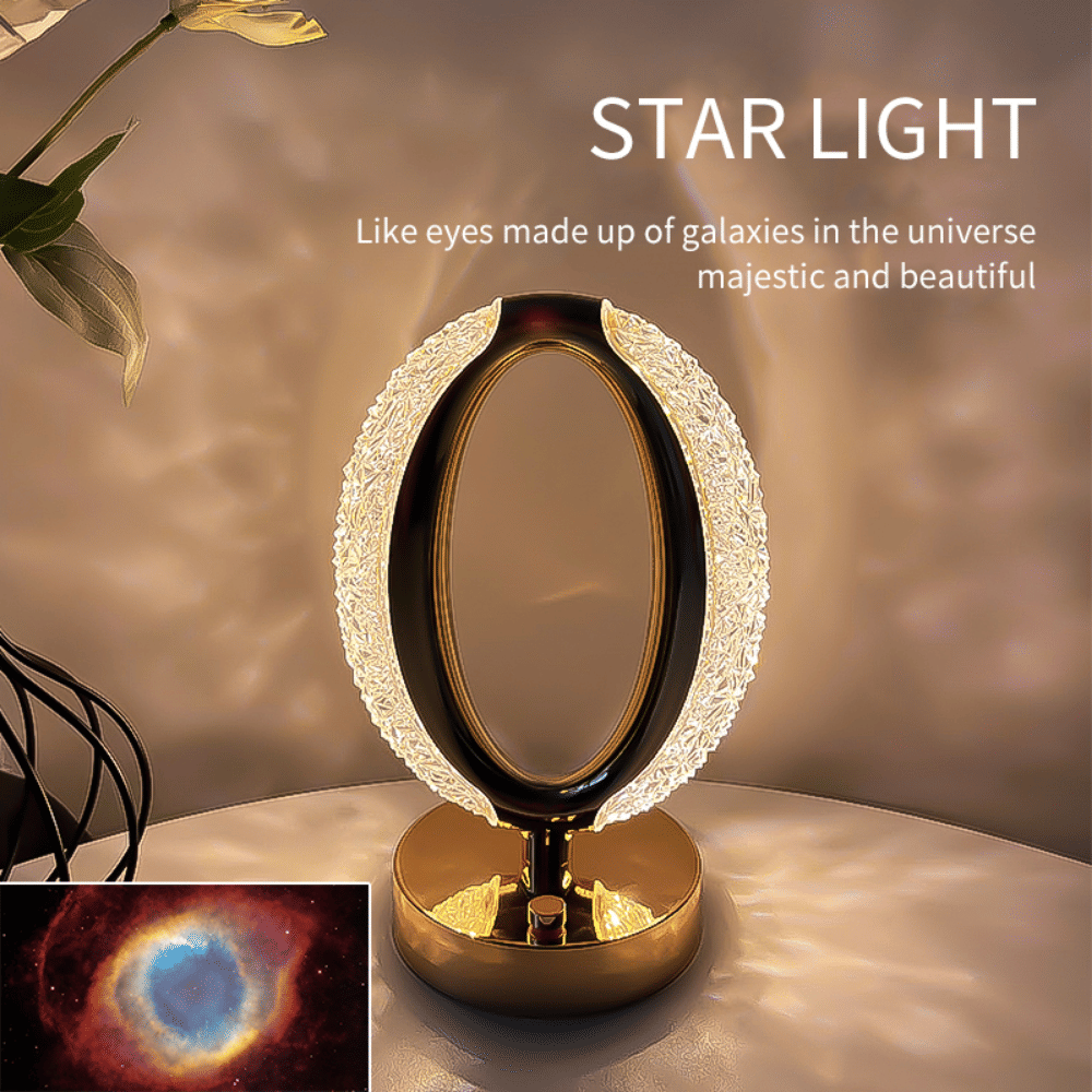 LED Desk Lamp Atmosphere Lamp Touching Control Bedside Lamp Night Light Suitable For Home Office Dimmable Desk Lamp With USB Charging Port Acrylic Crystal Modern Luxury Rechargeable Table Lamp - Renee Lane Company