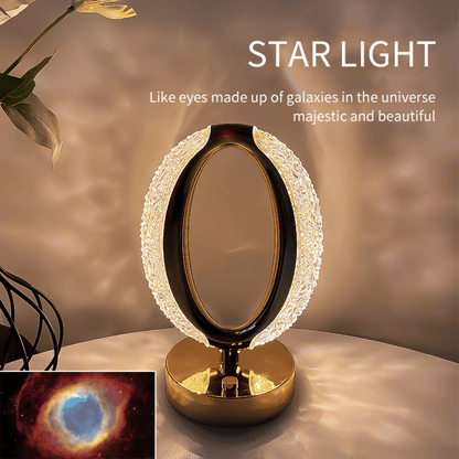 LED Desk Lamp Atmosphere Lamp Touching Control Bedside Lamp Night Light Suitable For Home Office Dimmable Desk Lamp With USB Charging Port Acrylic Crystal Modern Luxury Rechargeable Table Lamp - Renee Lane Company