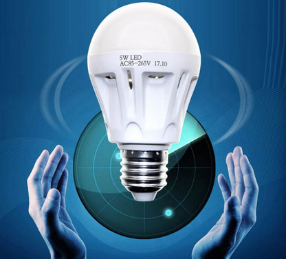 LED LIGHT BULB W/ RADAR MOTION SENSOR 180 Deg 5w/50 Watts - Renee Lane Company