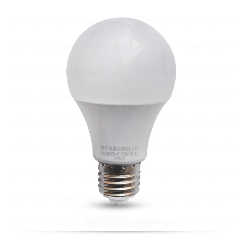 LED LIGHT BULB W/ RADAR MOTION SENSOR 180 Deg 5w/50 Watts - Renee Lane Company