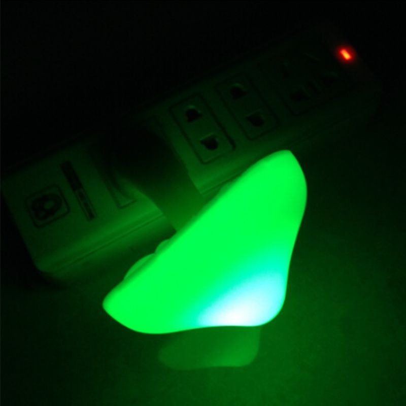 LED Night Lamp Mushroom Wall Socket Lamp White Light Control Sensor Bathroom Bedroom Furniture Decoration Wall Lamp - Renee Lane Company