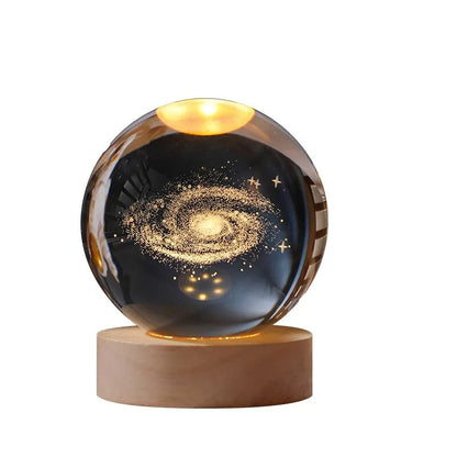 LED Night Light Milky Way Galaxy Solar System Crystal Ball - Renee Lane Company