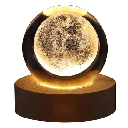 LED Night Light Milky Way Galaxy Solar System Crystal Ball - Renee Lane Company