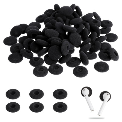 LLMSIX 100PCS Foam Earphone Earbud Soft Earphone Ear Buds Tips Earbud Noise Isolation Cover Caps Replacement Sponge Covers for Earphone Diameter 18MM (Black) - Renee Lane Company