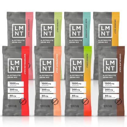 LMNT Keto Electrolyte Powder Packets | Paleo Hydration Drink Mix | No Sugar No Artificial Ingredients | Sample Pack| 8 Stick Packs - Renee Lane Company