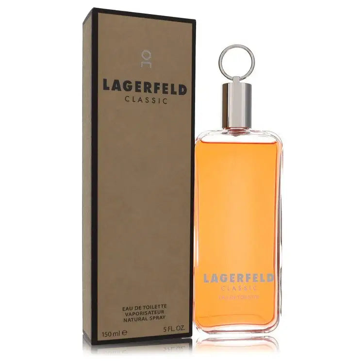 Men's Eau de Toilette spray bottle with amber liquid and hanging ring, with carton