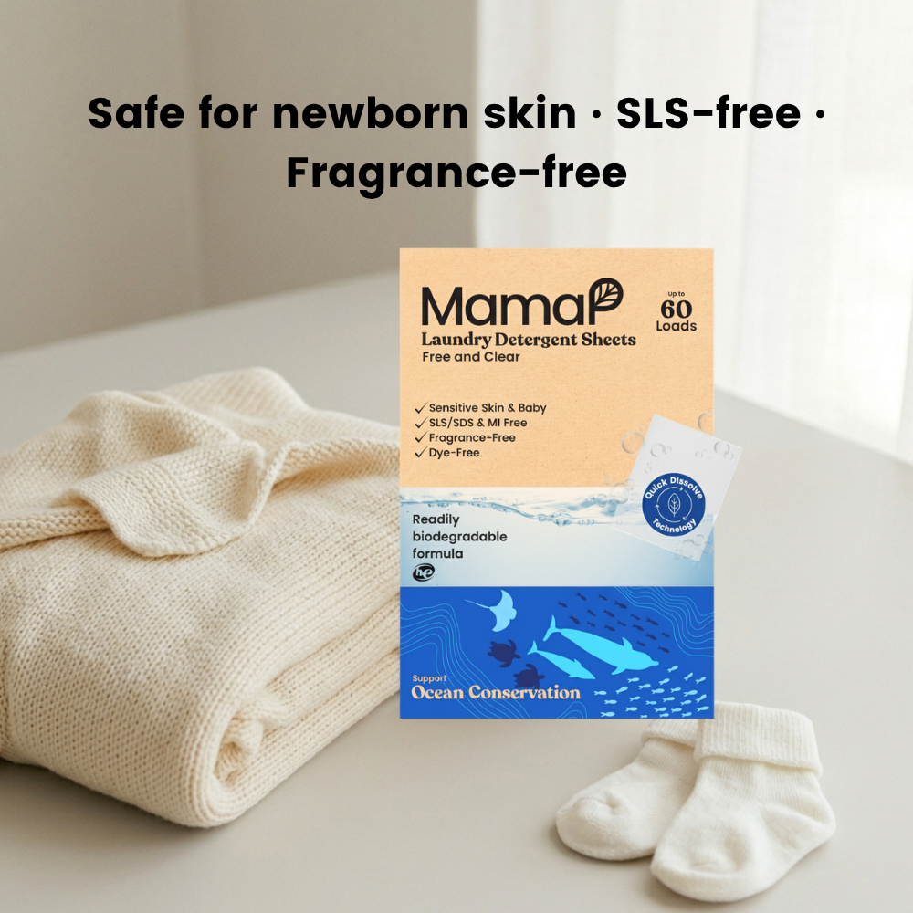 Laundry Detergent Sheets for Sensitive Skin - No SLS, No Optical Brighteners, No Synthetic Fragrance - Renee Lane Company
