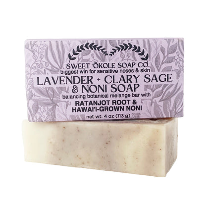 Lavender & Clary Sage Soap with Noni & Essential Oils - Renee Lane Company