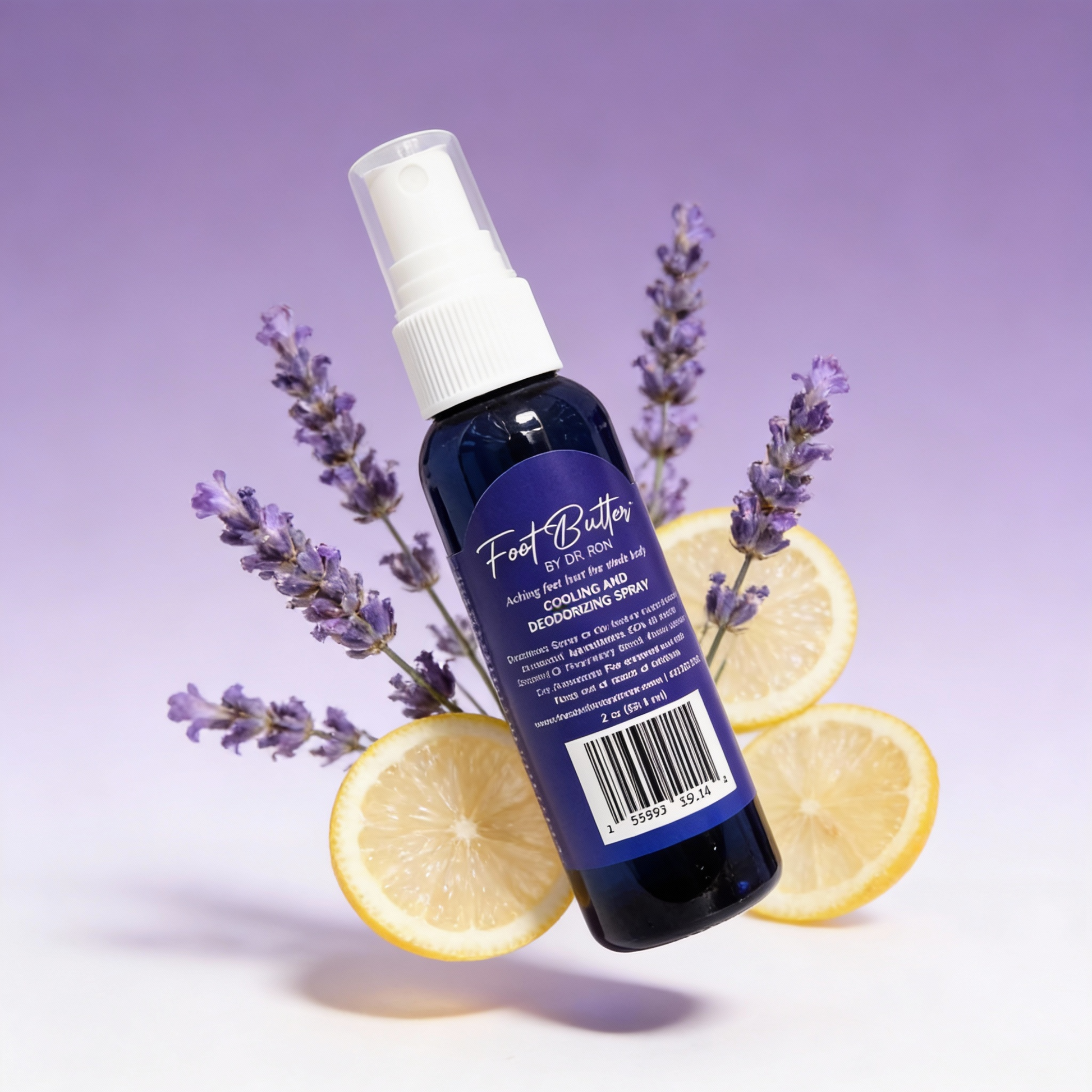 Lavender Cooling & Deodorizing Foot Spray – 2 oz Freshness & Odor Control - Renee Lane Company