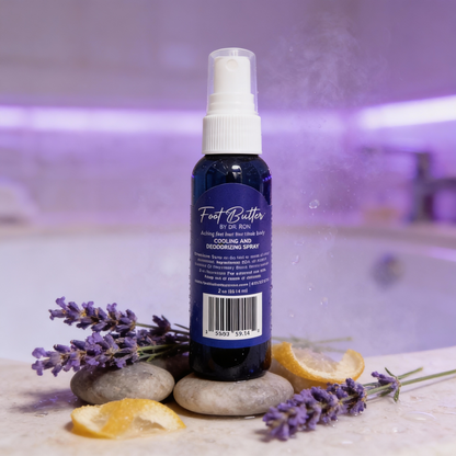 Lavender Cooling & Deodorizing Foot Spray – 2 oz Freshness & Odor Control - Renee Lane Company