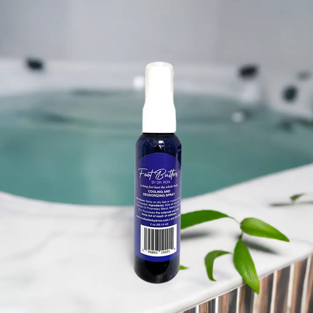 Lavender Cooling & Deodorizing Foot Spray – 2 oz Freshness & Odor Control - Renee Lane Company