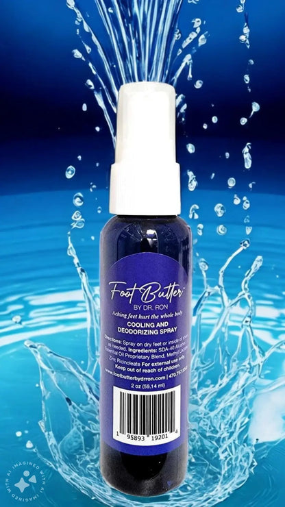 Lavender Cooling & Deodorizing Foot Spray – 2 oz Freshness & Odor Control - Renee Lane Company