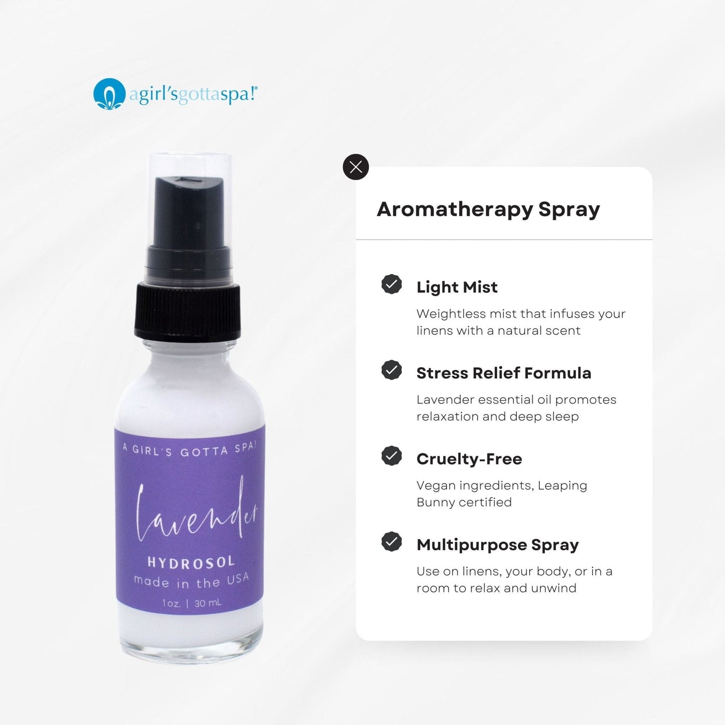 Lavender Hydrosol Mist Pillow Spray - Renee Lane Company