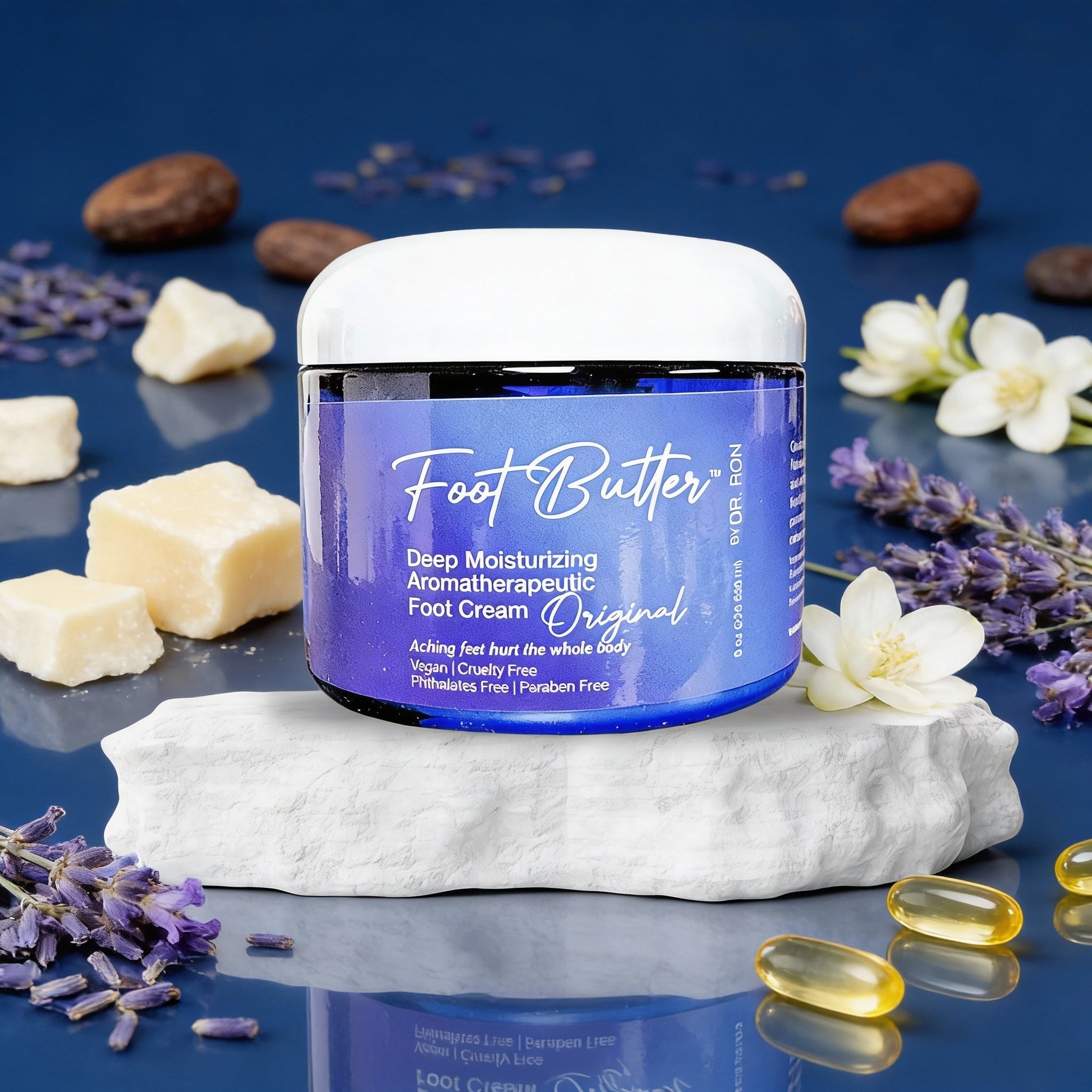 Lavender & Jasmine Foot Butter – Deep Moisturizing Foot Cream for Dry, Tired Feet - Renee Lane Company