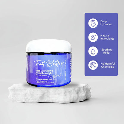 Lavender & Jasmine Foot Butter – Deep Moisturizing Foot Cream for Dry, Tired Feet - Renee Lane Company
