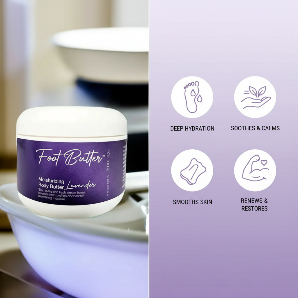 Lavender Moisturizing Body Butter – Deep Hydration for Dry Skin & Tired Feet - Renee Lane Company