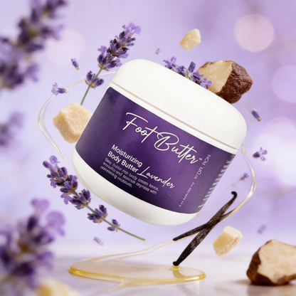 Lavender Moisturizing Body Butter – Deep Hydration for Dry Skin & Tired Feet - Renee Lane Company