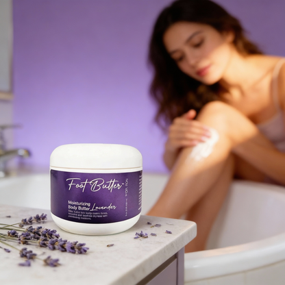 Lavender Moisturizing Body Butter – Deep Hydration for Dry Skin & Tired Feet - Renee Lane Company