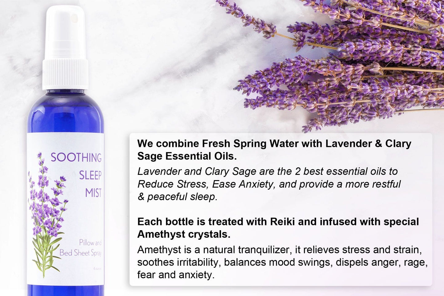 Lavender Pillow Spray for Sleep. Pillow Mist Lavender Spray for Sleep. Multiple Scent Options. 8 Ounce. - Renee Lane Company