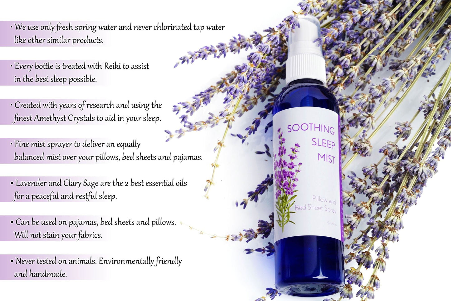 Lavender Pillow Spray for Sleep. Pillow Mist Lavender Spray for Sleep. Multiple Scent Options. 8 Ounce. - Renee Lane Company