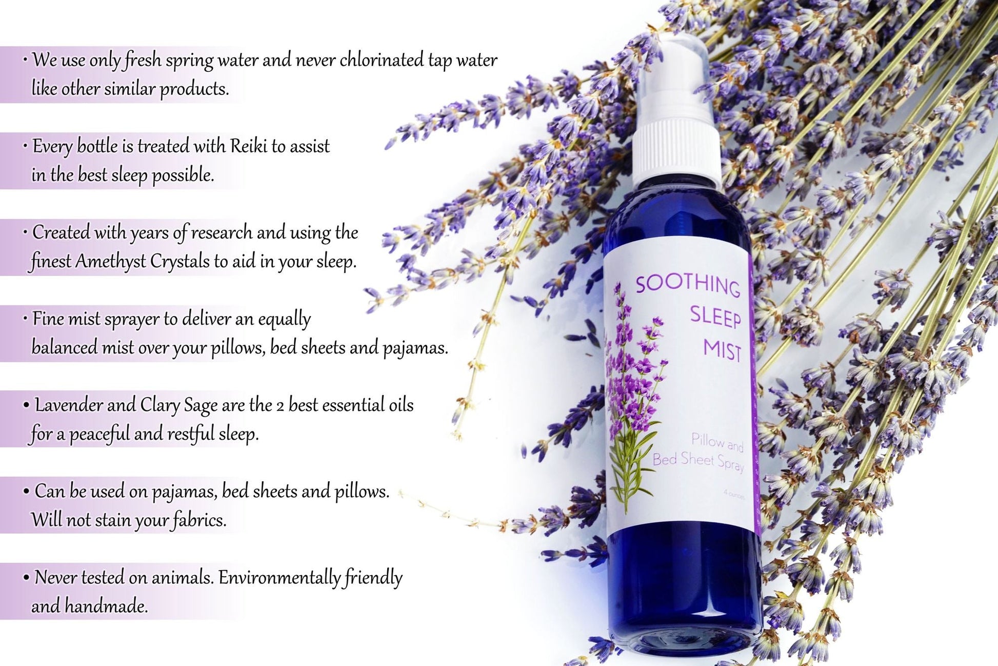 Lavender Pillow Spray for Sleep. Pillow Mist Lavender Spray for Sleep. Multiple Scent Options. 8 Ounce. - Renee Lane Company