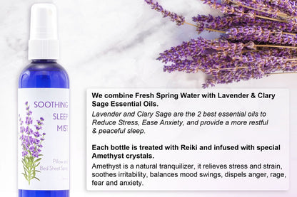 Lavender Pillow Spray for Sleep. Pillow Mist Lavender Spray for Sleep. Multiple Scent Options. 8 Ounce. - Renee Lane Company