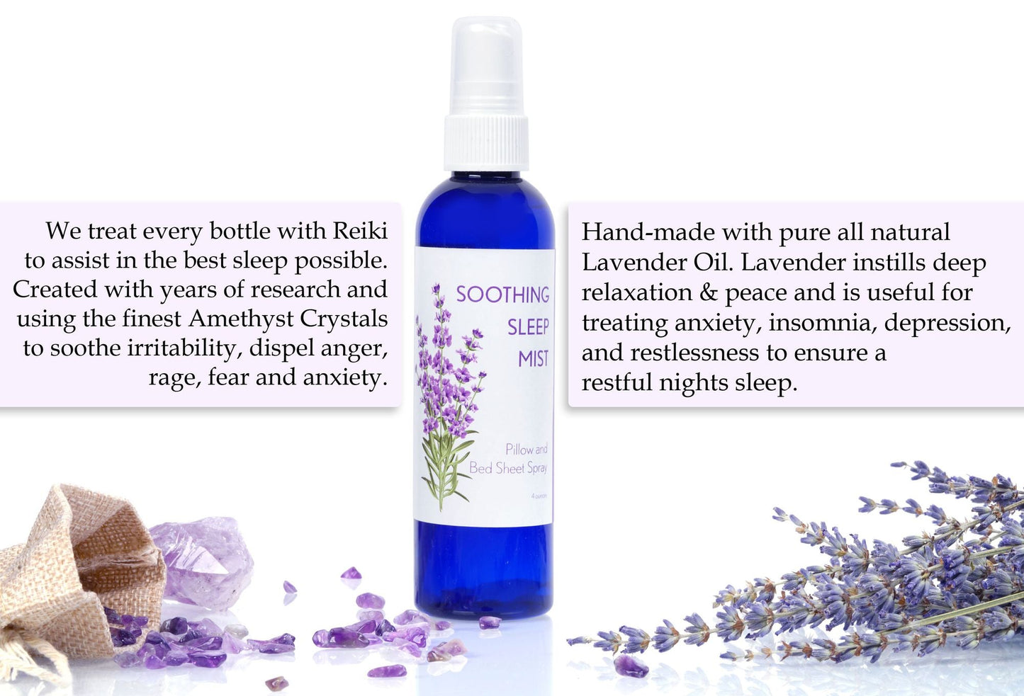 Lavender Pillow Spray for Sleep. Pillow Mist Lavender Spray for Sleep. Multiple Scent Options. 8 Ounce. - Renee Lane Company