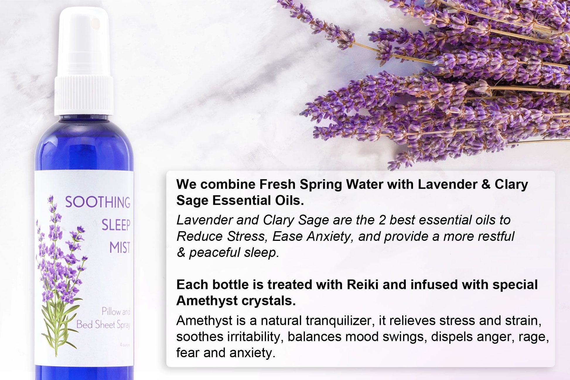 Lavender Pillow Spray for Sleep. Pillow Mist Lavender Spray for Sleep. Multiple Scent Options. 8 Ounce. - Renee Lane Company
