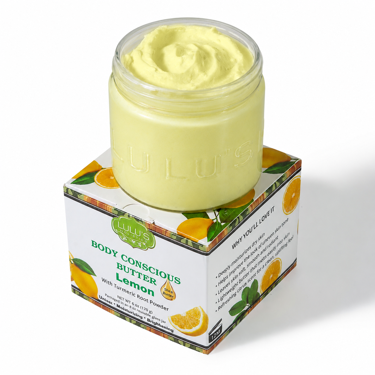Lemon Turmeric Whipped Body Butter – Uneven Looking Skin - Renee Lane Company
