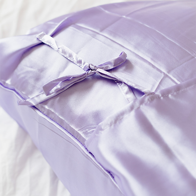 Lilac Deluxe Satin Pillowcase - Renee Lane Company