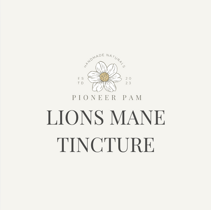 Lions Mane Tincture: Mood, Memory, Stress Support, Brain Health - Renee Lane Company