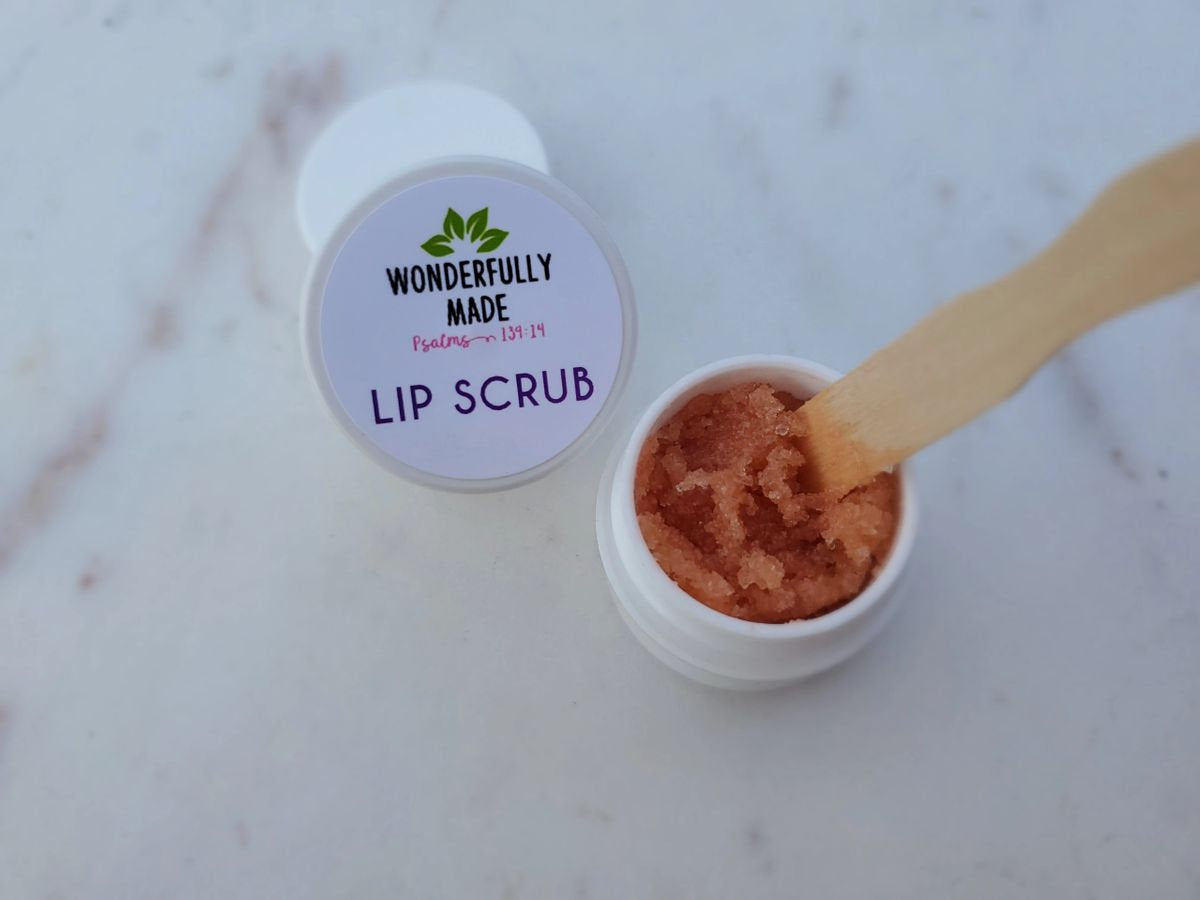 Lip Scrub | Organic All Natural Lip Scrub Treatment | Smooth Lips | Lip Oil | Remove Dead Skin from Lips - Renee Lane Company