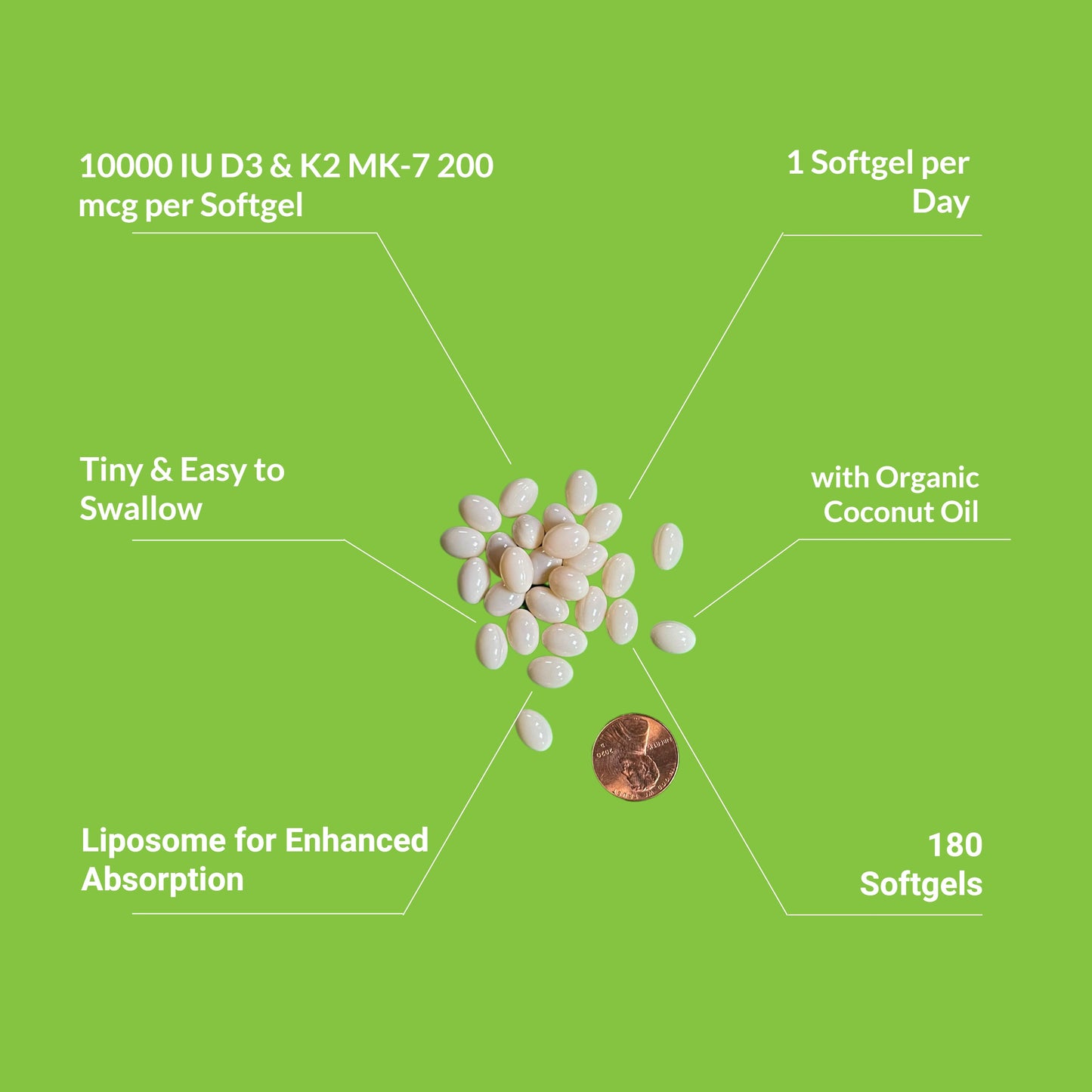 Liposomal D3 10,000IU K2 200mcg - Renee Lane Company