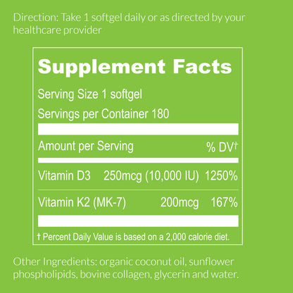 Liposomal D3 10,000IU K2 200mcg - Renee Lane Company