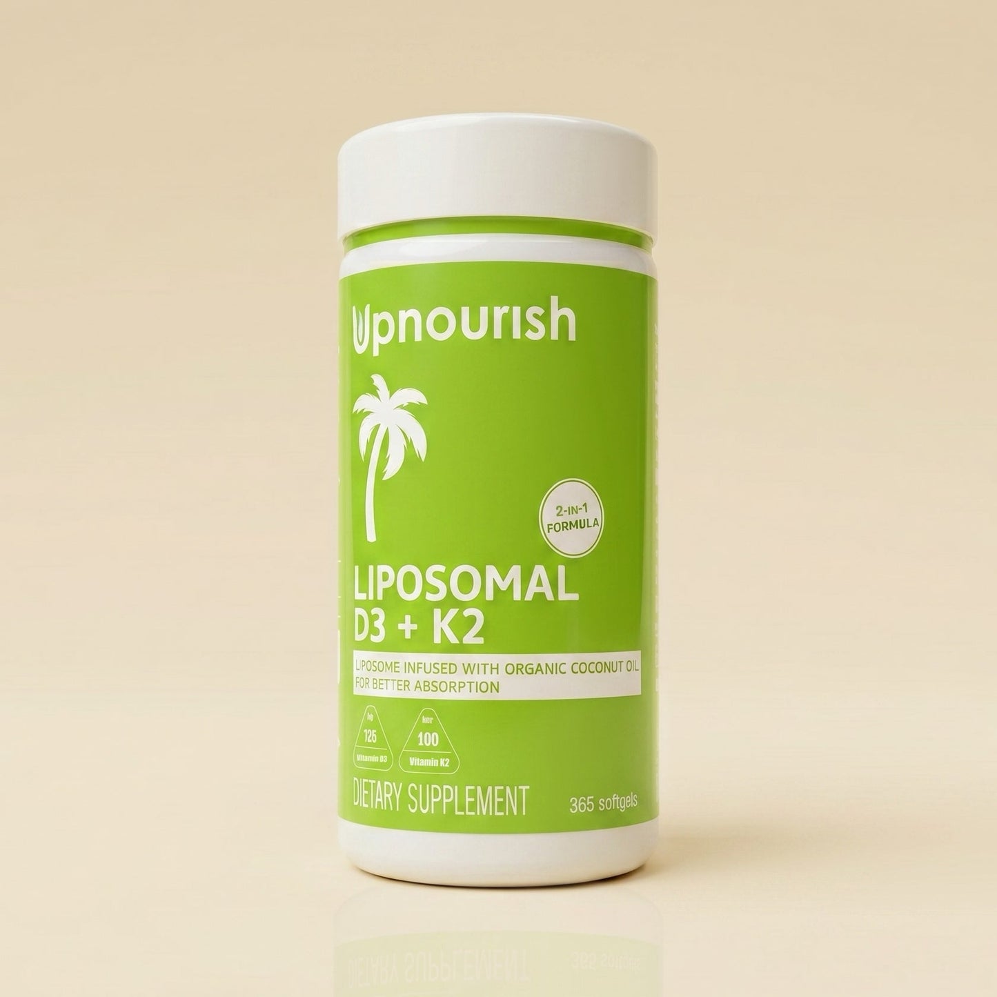 Liposomal Vitamin D3 5000IU K2 MK7 100 mcg - Renee Lane Company